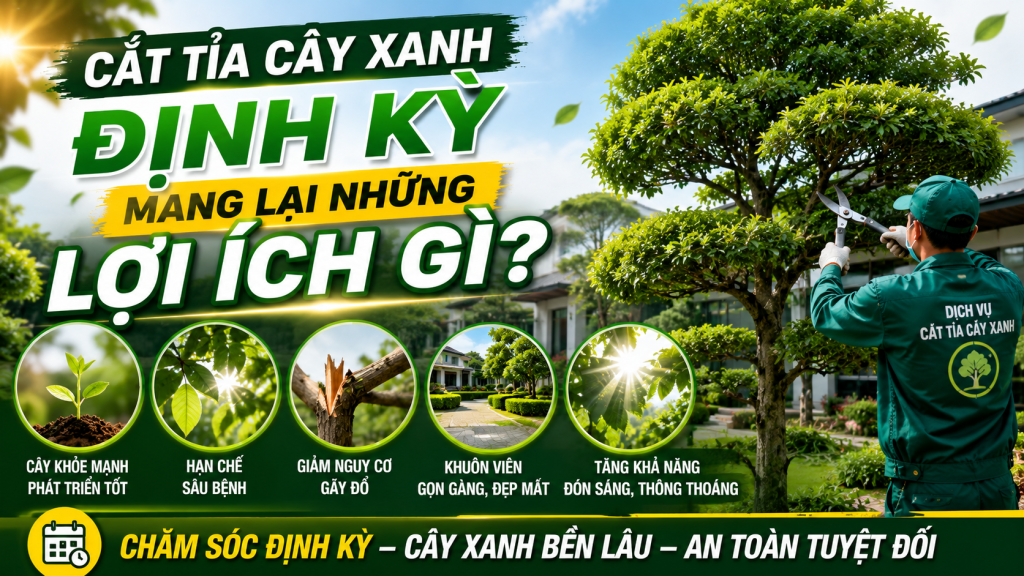 Cắt tỉa cây xanh định kỳ mang lại những lợi ích gì?
