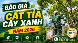 Báo giá cắt tỉa cây xanh năm 2026